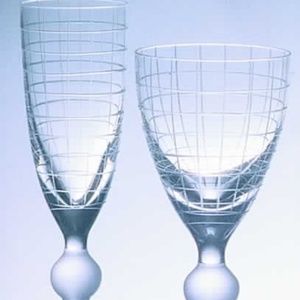 New Atlantis Crystal Grid Wine Glass